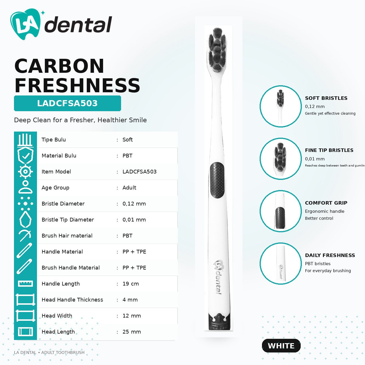 Sikat Gigi Dewasa CARBON FRESHNESS SERIES - Image 3