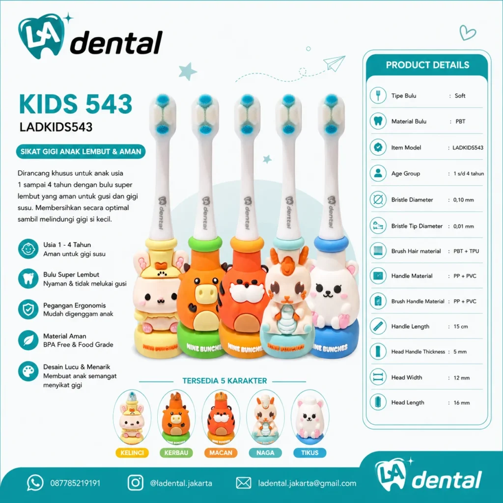 Sikat Gigi Anak KIDS 543 SERIES